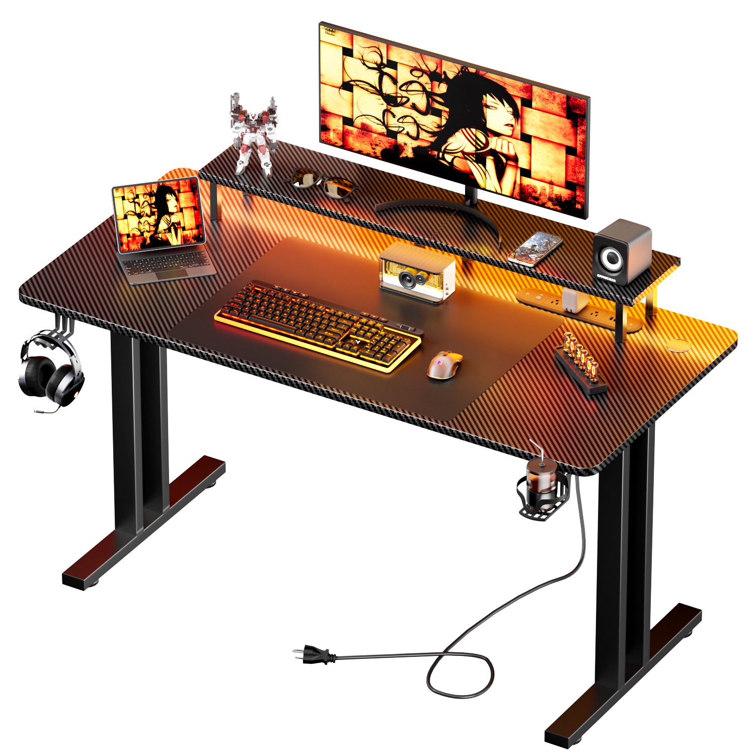 Pc Zotac Gaming - Gaming Desk with LED Lights &
