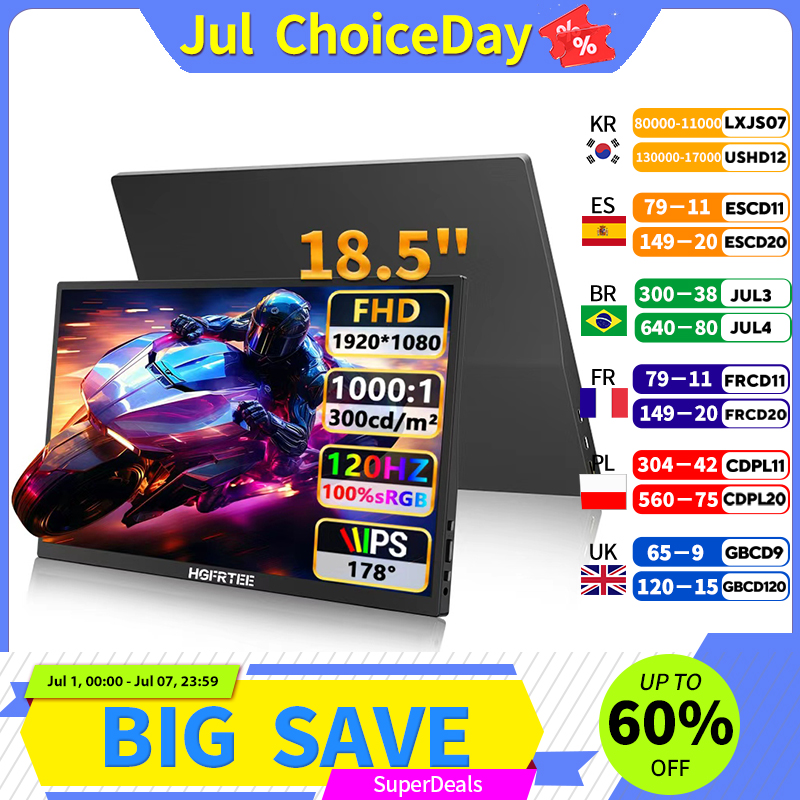 Pc Zotac Gaming - HGFRTEE 18.5 Inch 120Hz Monitor 300Cd/m²