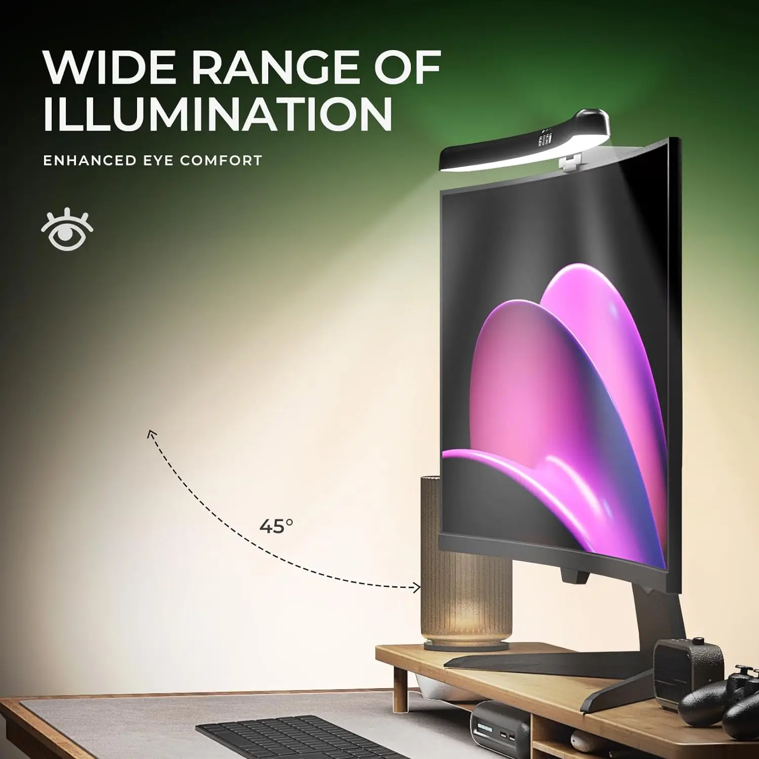 Monitor Light Bar Curved with  - Pc Zotac Gaming review and price