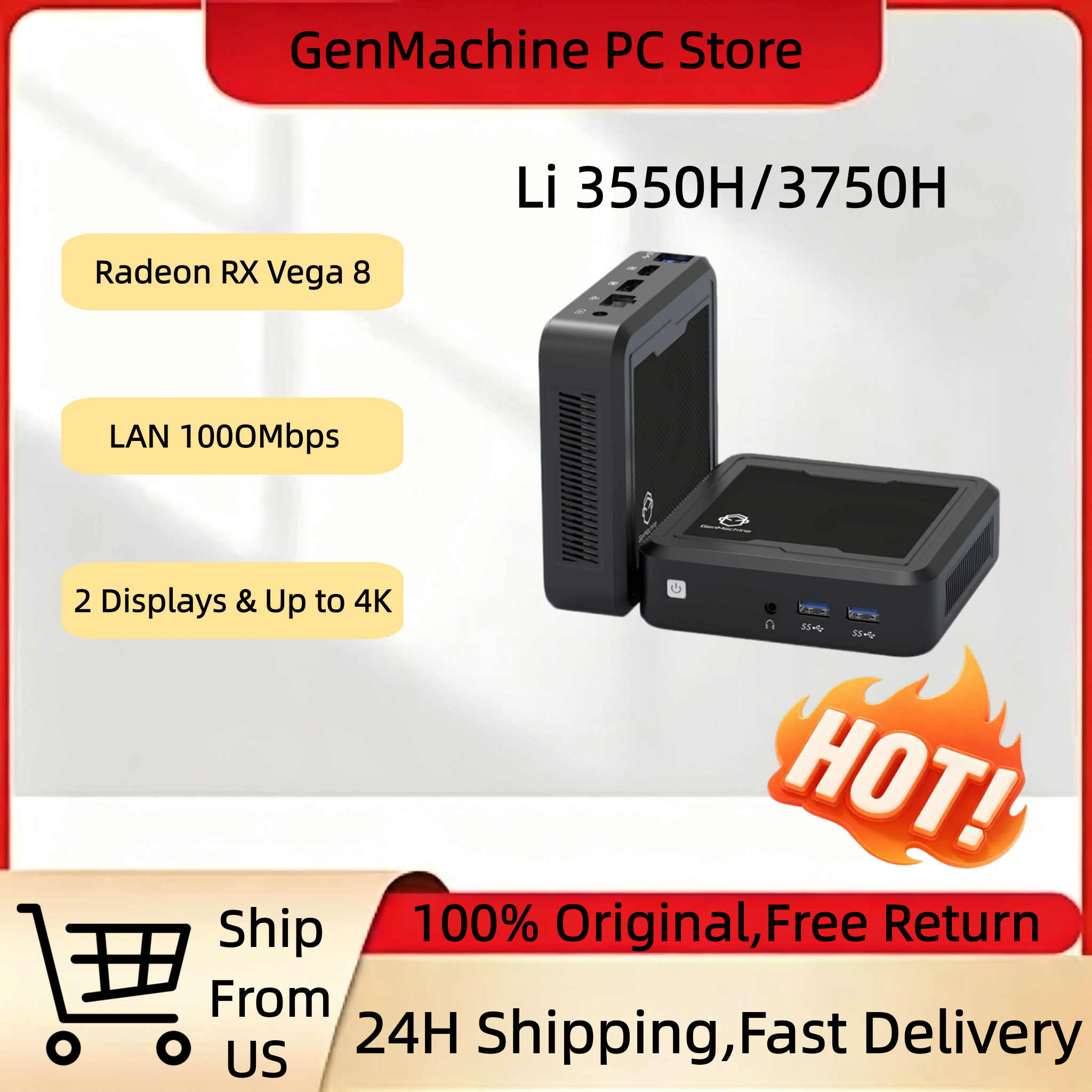 GenMachine Mini PC Light AMD R - Pc Gaming Cpu review and price