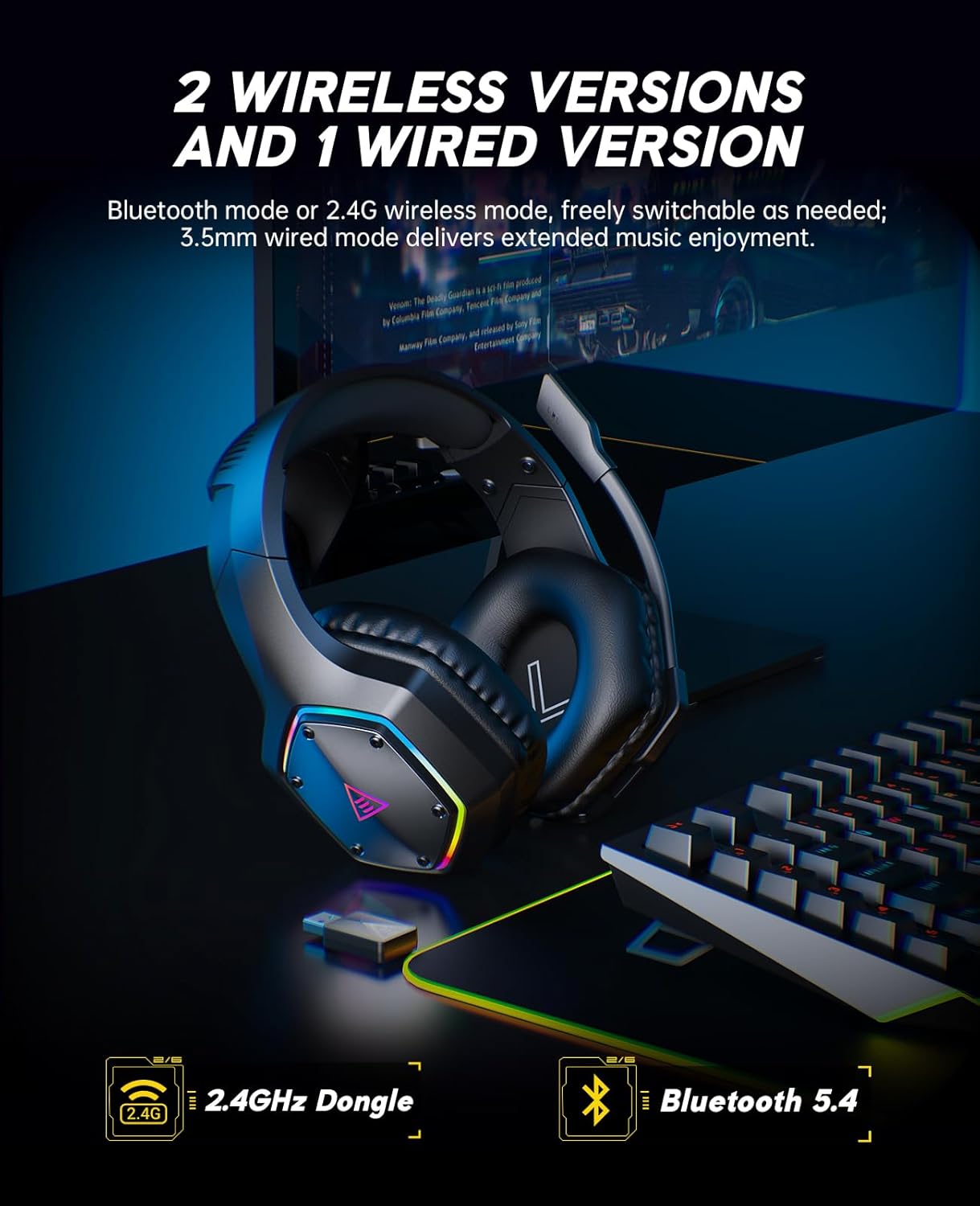 2.4GHz Wireless Gaming Headset - Pc Gaming Gaming review and price