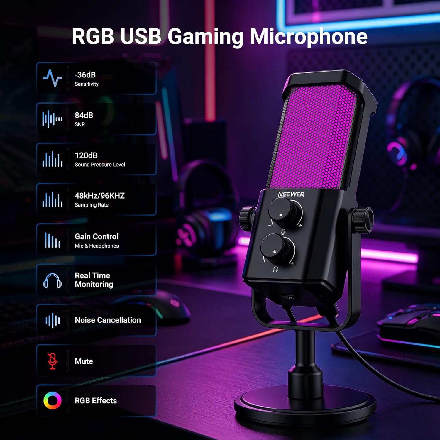 AI USB Podcasting Microphone,  - Pc Gaming Gaming review and price