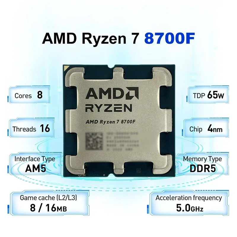AMD Ryzen 7 8700F AM5 Socket U - Pc Gaming Cpu review and price