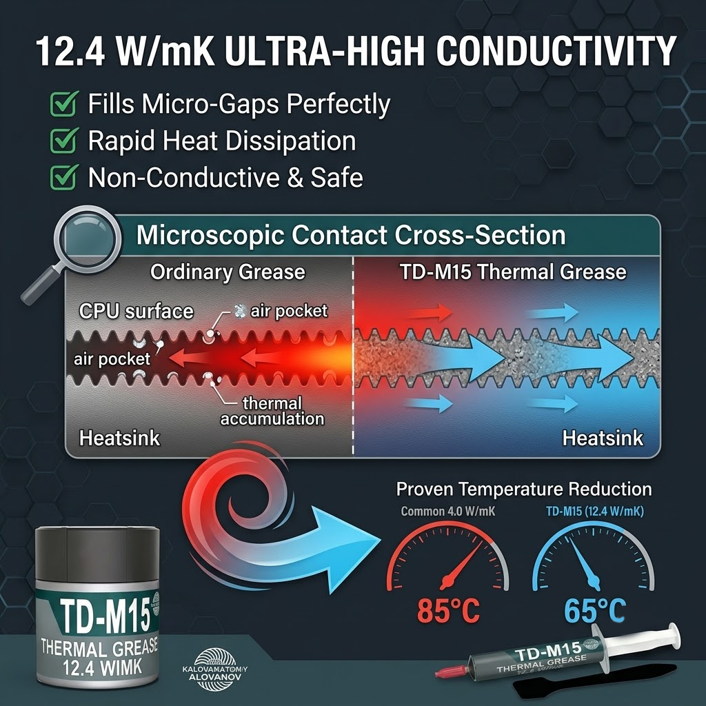 12.4W/mK High Thermal Conducti - Pc Gaming Cpu review and price