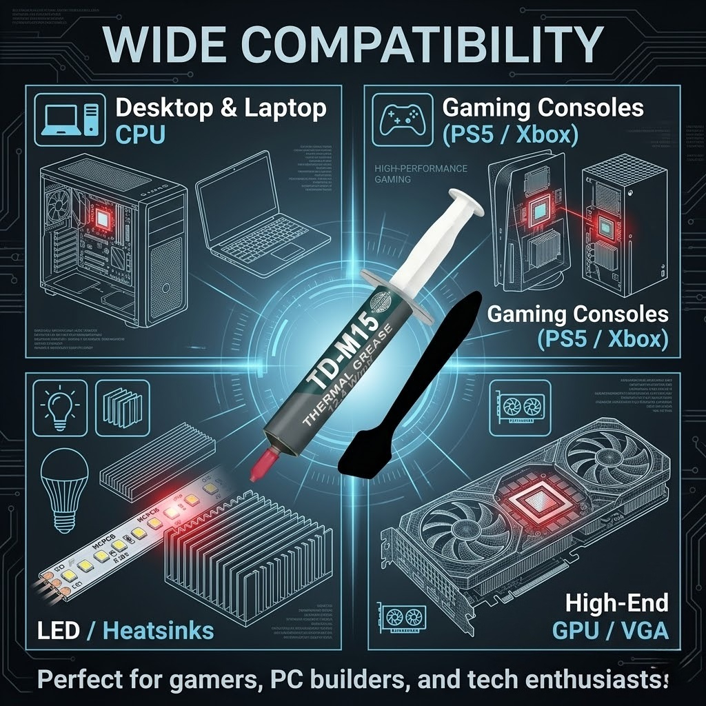 12.4W/mK High Thermal Conducti - Pc Gaming Cpu review and price