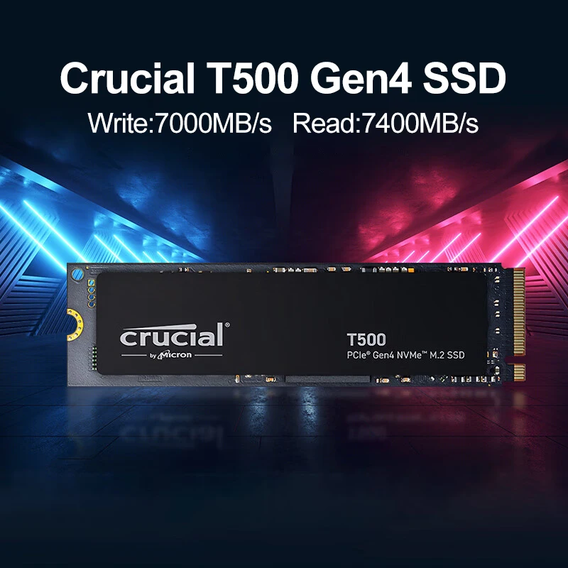 New Crucial T500 1TB Gen4 NVMe - Pc Gaming News review and price