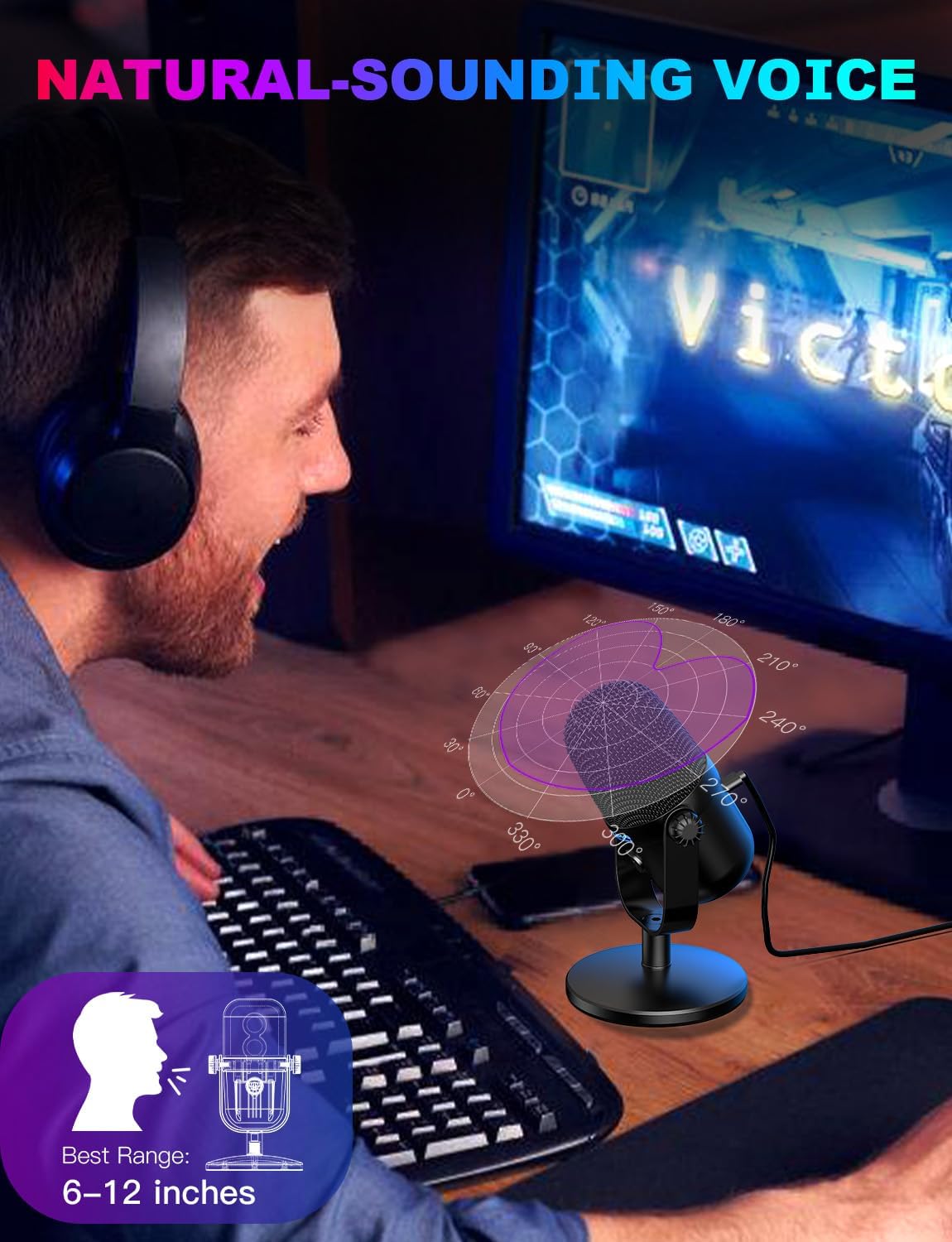 USB Gaming Microphone With Noi - Pc Gaming Gaming review and price